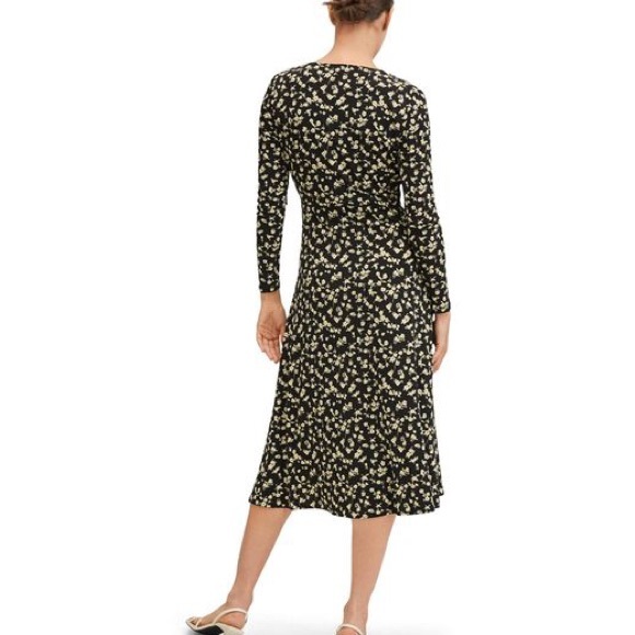 Mango Floral Printed Ruched Midi Dress - Picture 8 of 8